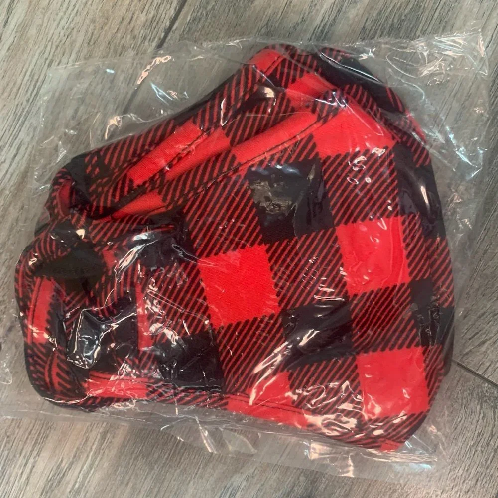 NWT NORDSTROM FAMILY 4 PACK FACE MASKS‎ BUFFALO PLAID 2 ADULT & 2 BIG KIDS